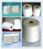 45s raw white polyester spun yarn for weaving and knitting