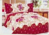 4PC/7PC 100% COTTON blue bedding set bedding set red and white bed sheet