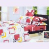 4PC/7PC 100% bedsheets fitted bed sheet satin bedding set