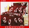4PCS 100% polyester Beautiful flower design bed sheet