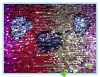 4colors-P/SP 6mm double sides beads embroidery knitted fabric