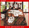 4pc 100% polyester queen size emulation silk bedding sets