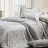 4pcs 100%  Bride Silk Jacquard Bedding Set