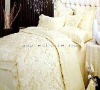 4pcs 100% Charmeuse Silk Jacquard Bedding