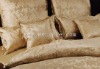 4pcs 100% Charmeuse Silk Jacquard Bedding set