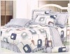 4pcs 100% cotton printed bedding set