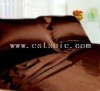 4pcs Brown Color 100% Nature Silk Bedding Set