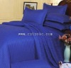 4pcs  Classic Silk Stripe Bedding Sets Queen Size