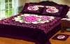 4pcs blanket set, raschel blanket set