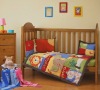 4pcs embroidery lion elephant baby bedding