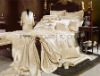 4pcs100% Luxury  Silk Jacquard Bedding Set