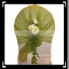 50 Sage Green Shimmering Organza Chair Sash