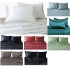 50% Silk 50% Cotton 3pc Duvet Cover Set 1500TC Twin Full Queen Multi Color