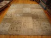 %50 wool % 50 cotton patchwork carpet