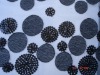 5MM BEADS EMBROIDERY ON MESH GROUND