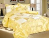 5Pcs Satin Embroidery Comforter Set