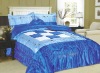 5Pcs Satin Embroidery Comforter Set