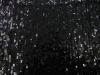 5mm black sequin embroidery on chiffon