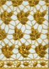 5mm shining sequins with chemical embroidery fabric for dress