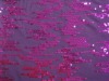 5mm shinny spangle embroidered fabric design