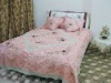 5pcs 100%polyester bed spread set