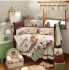 6-10pcs Girl Embroidery Baby's Bedding Set Pink