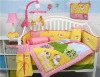 6-10pcs baby girl crib bedding