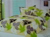 60gsm polyester plain printed bed sheet set