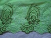 68d*68d 100% polyester embroidered voile curtain fabric