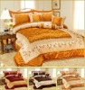 6Pcs Taffeta Embroidery Comforter Set