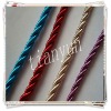 6mm 3 strands polyester braided decoration tassel cord for curtain