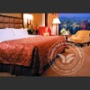 6pcs jacquard white hotel bedding set