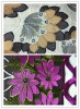 71*75 63" embroidered polyester curtain fabric
