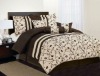 7Pcs Flocking Bed Set