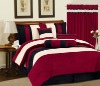 7Pcs Suede Comforter Set