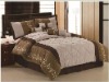 7Pcs Suede Embroidery Comforter Set