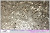 7mm sequins polyester mesh with all over 2gold colour item sequin embroidery fabric