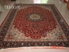 7x10 Chinese handmade 100% natural silk double knotted turkish floor carpet