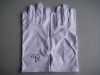 80%polyester 20%polyamide microfiber fabric siver cleaning gloves
