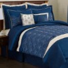 8Pcs Embroidery Comforter Set