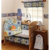 8pcs high quality 100%combed cotton reactive printing crib bedding set/crib baby bedding sets