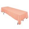 90" * 132" peach rectangle table cloth