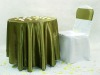 90"R 100%polyester crisp&luxurious satin table cloth for hotel