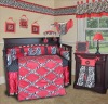 9pcs print baby crib bedding