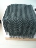 ACRYLIC pleated throw/blanket