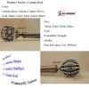 (AH-433)19mm 22mm 28mm newest latest design curtain rod finials color can be changed Shrink pipe