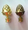 Acorn-shape curtain rod end cap