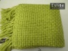 Acrylic Basket Weave Bed Throw