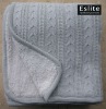 Acrylic Cable Knit Luxury Throws
