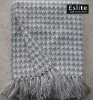Acrylic Houndstooth Jacquard Throws